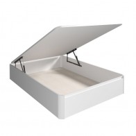 Canapé Tapa Madera Max 135x190 Blanco abierto con cajón de alta capacidad. Mobelcenter