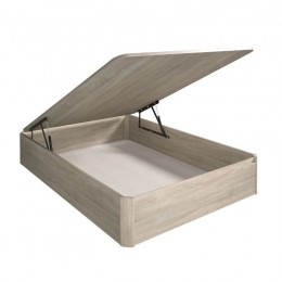 Canapé Tapa Madera Max 135x190 Cambrian abierto con cajón de alta capacidad. Mobelcenter