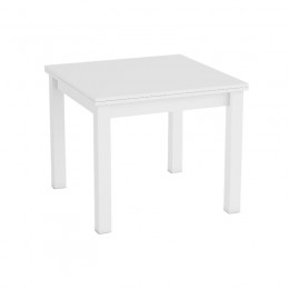 Mesa comedor cuadrada 90x90 extensible Blanca, mesa robusta, barata, de melamina. Mobelcenter