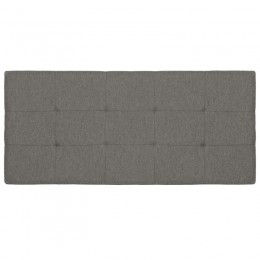 Cabezal Minos de 140 cm en tela dino gris con capitone