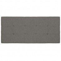 Cabezal Minos de 160 cm en tela dino gris con capitone