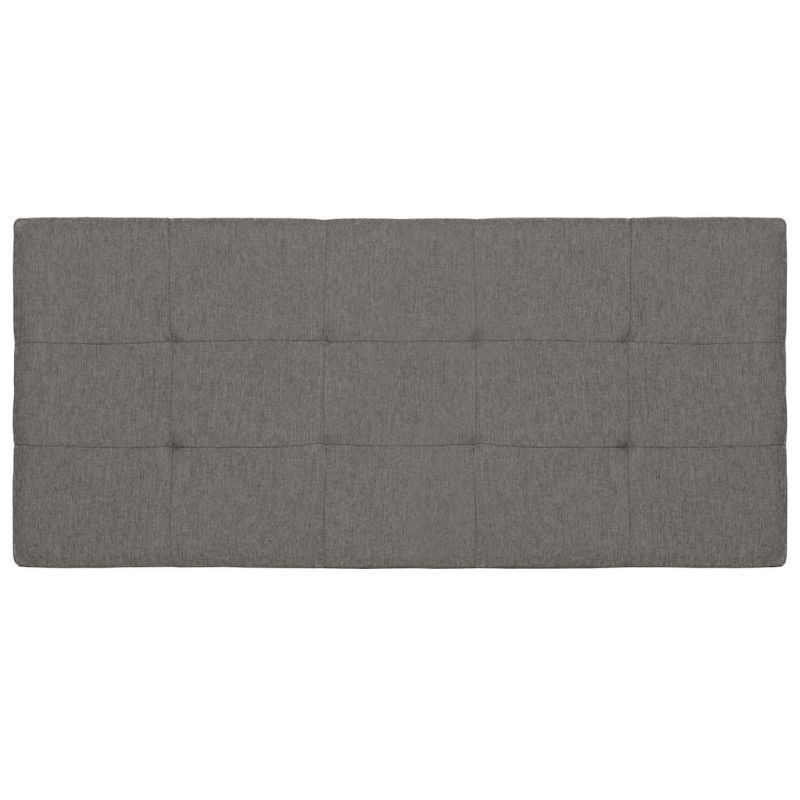 Cabezal Minos de 160 cm en tela dino gris con capitone