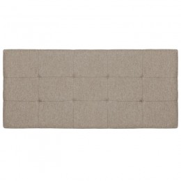 Cabezal Minos de 160 cm en tela dino beige con capitone
