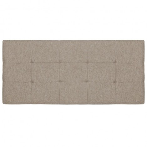 Cabezal Minos de 160 cm en tela dino beige con capitone