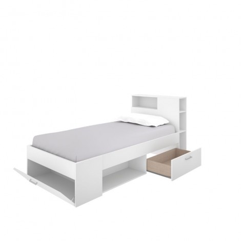 Cama Juvenil Lanka con Cajones y Estantería Mobelcenter