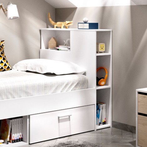 Cama Juvenil Lanka con Cajones y Estantería Mobelcenter