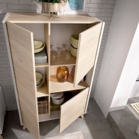 Aparador alto 3 puertas 1 hueco ness plus abierto