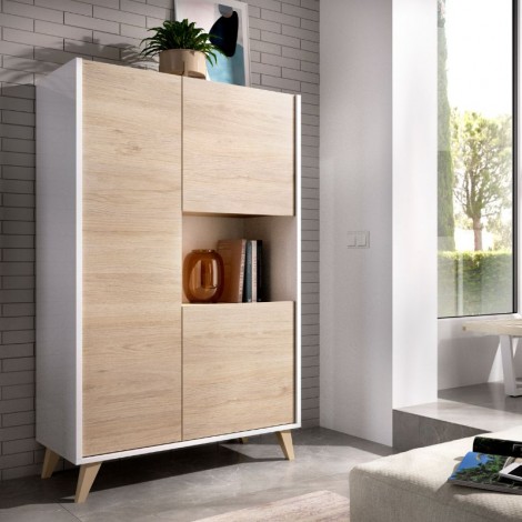 Aparador alto 3 puertas 1 hueco ness plus