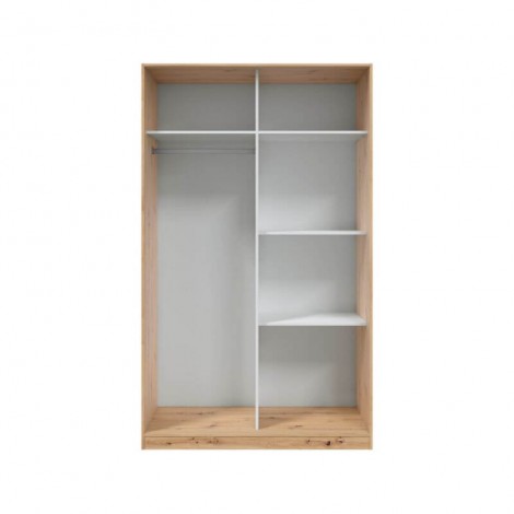 Armario 2 Puertas Correderas 120 cm Roble Nodi Mobelcenter
