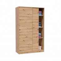 Armario 2 Puertas Correderas 120 cm Roble Nodi Mobelcenter
