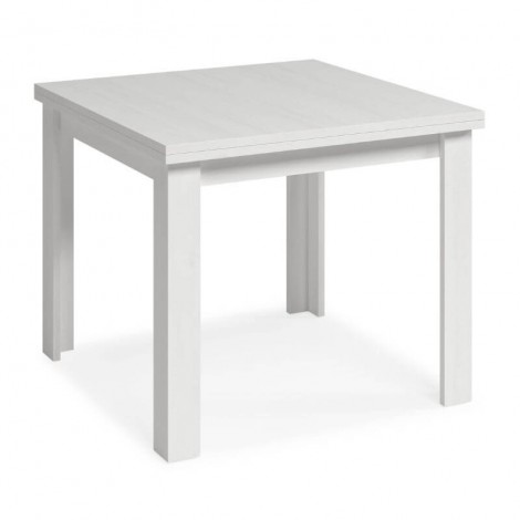 Mesa Comedor Cuadrada 90x90 Extensible Blanco Polar Mobelcenter