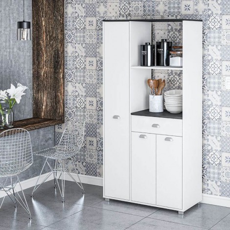 Mueble auxiliar cocina gris