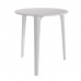 Mesa exterior Sulu en color blanco con tres patas