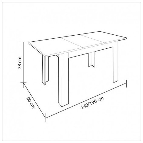 Mesa comedor extensible Kendra Roble Nodi Mobelcenter