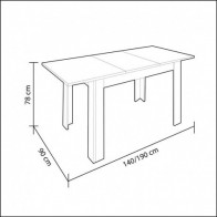 Mesa comedor extensible Kendra Roble Nodi Mobelcenter