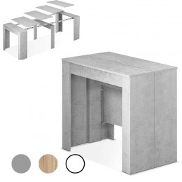 Mesa comedor extensible consola Cemento