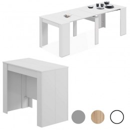 Mesa comedor consola extensible blanca