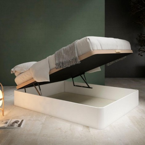 Pack Canapé y Colchón Visco y Muelles Nube 150x190 cm Blanco Mobelcenter