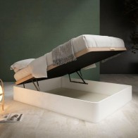 Pack Canapé y Colchón Visco y Muelles Nube 150x190 cm Blanco Mobelcenter